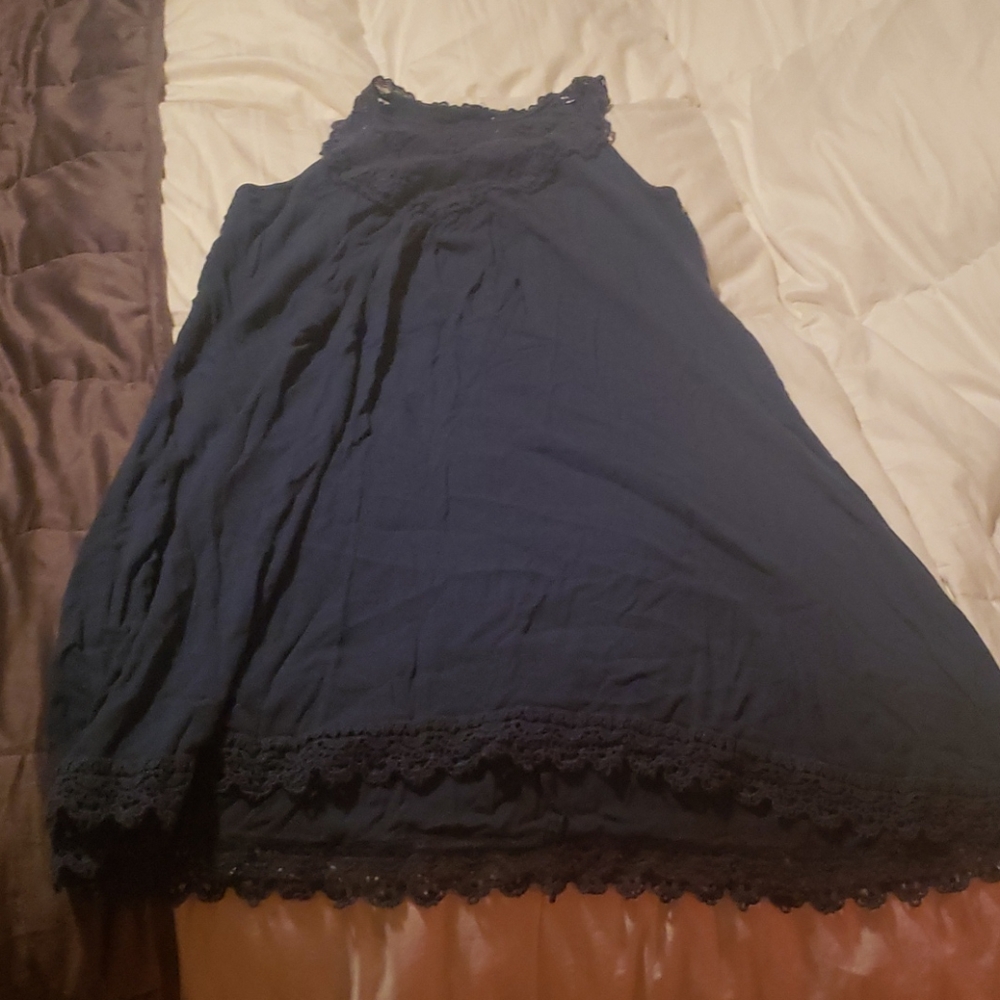 Blue turquoise swing dress